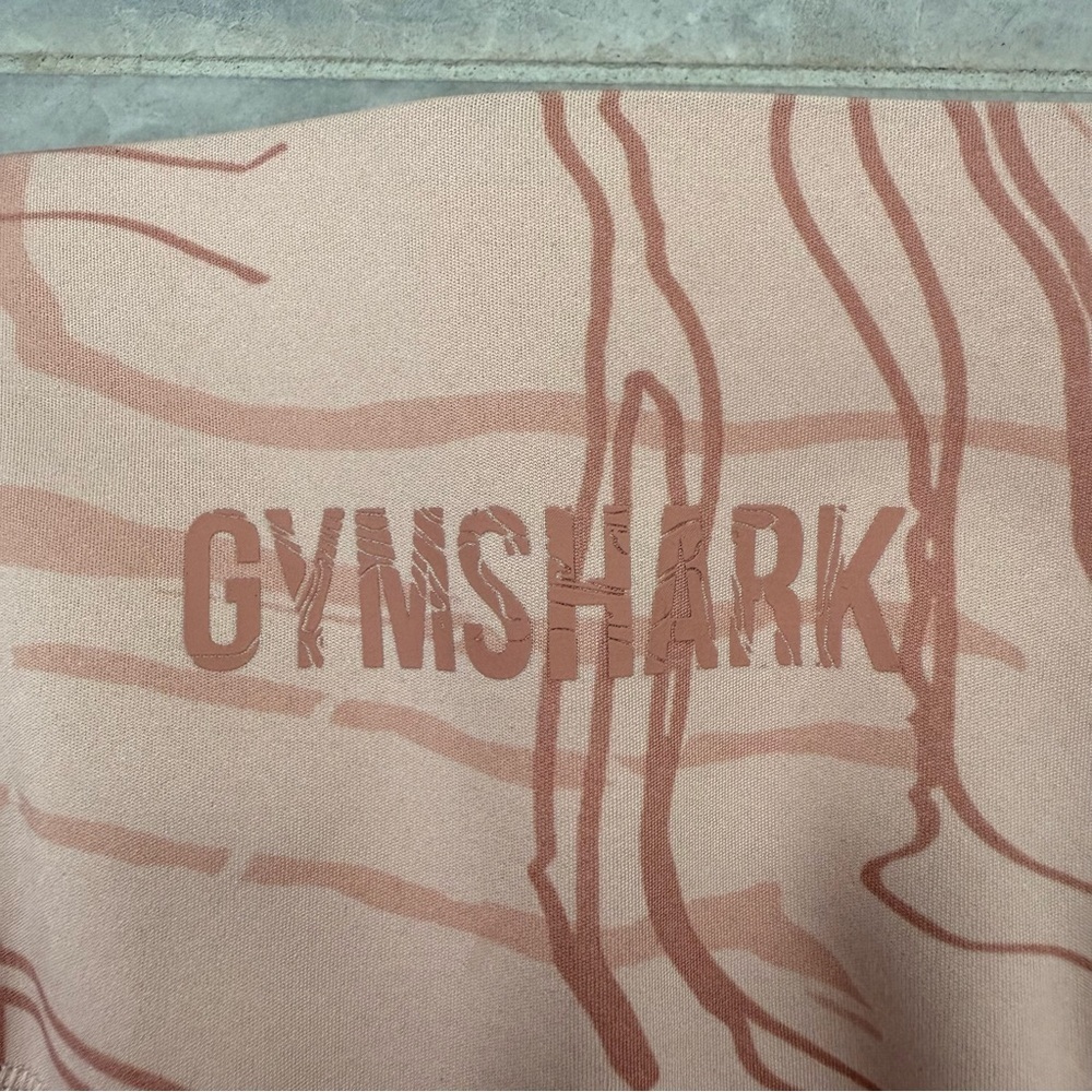 Women’s Gymshark Marbled Biker Shorts Butt Scrunch Lifting Training Size Large - Picture 10 of 14